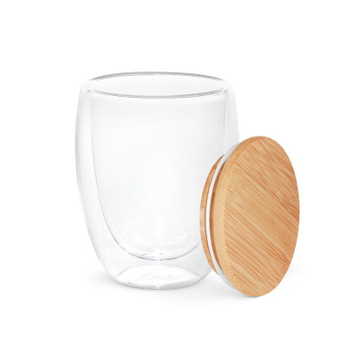 ECUADOR L. Borosilicate glass travel cup 350 mL